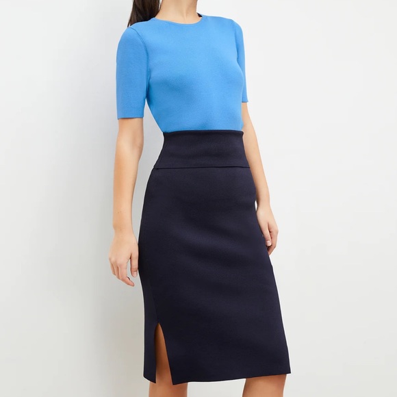 MM Lafleur Dresses & Skirts - MM Lafleur Harlem Skirt - Jardigan Knit, Navy